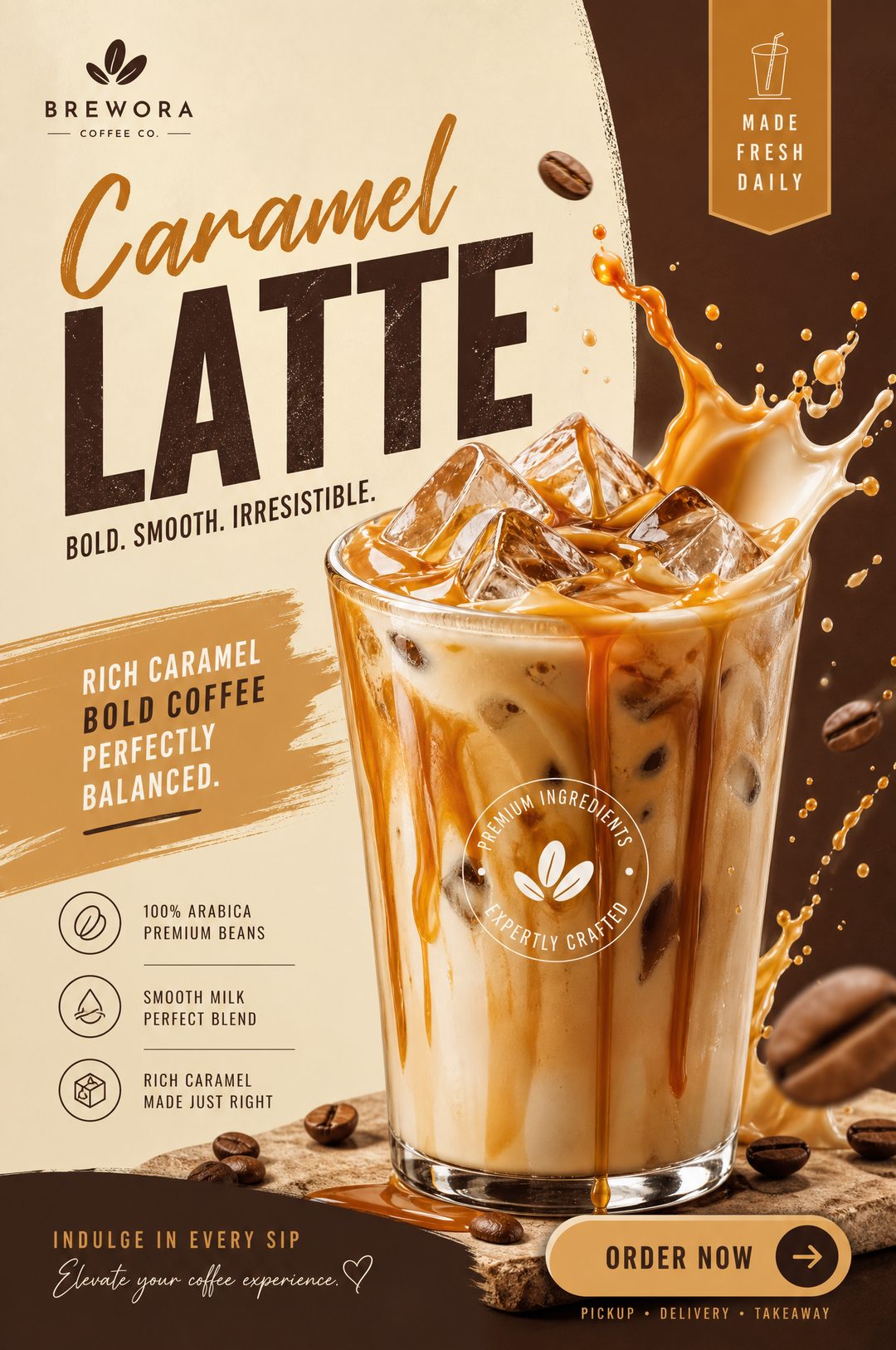 Grafik-Design Beispiel — Café & Getränke